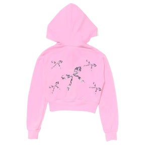 FLORAL BOW ZIP UP HOODIE - FIREHOUSE