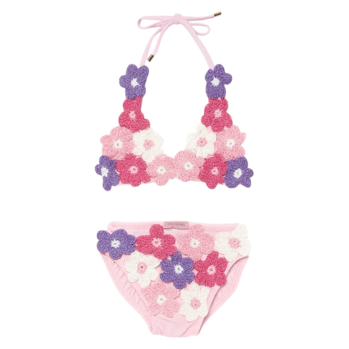 FLORAL CROCHET TWO PIECE BIKINI - PLANET SEA