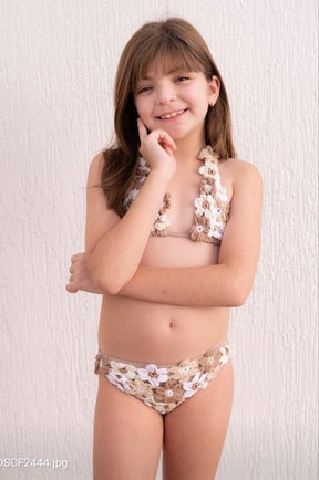 FLORAL CROCHET TWO PIECE BIKINI (PREORDER) - PLANET SEA