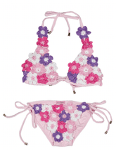 FLORAL CROCHET TWO PIECE BIKINI (PREORDER) - PLANET SEA