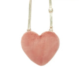 FLUFFY HEART BAG - PURSES