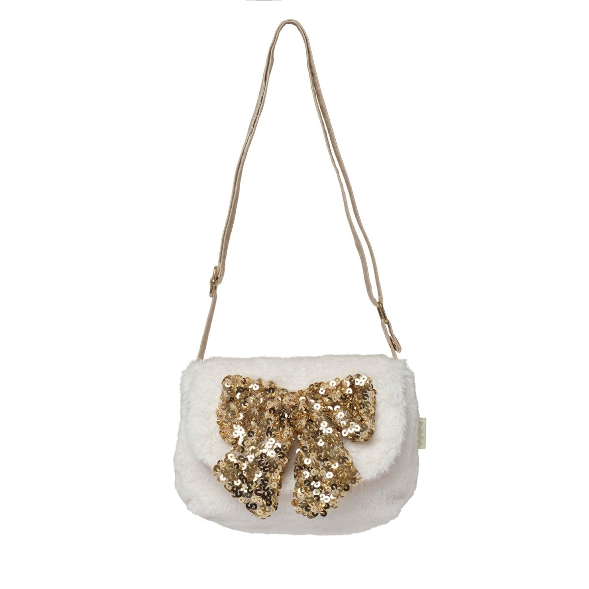 FLUFFY SEQUIN BOW BAG - ROCKAHULA