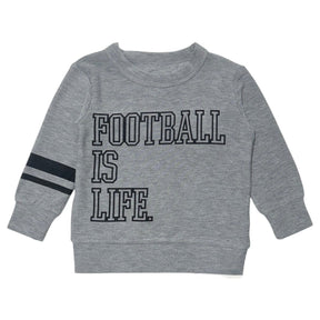 FOOTBALL IS LIFE COZY KNIT SWEATSHIRT - CHASER KIDS