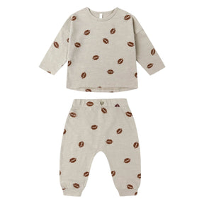 FOOTBALL LONG SLEEVE TOP AND SWEATPANTS SET - RYLEE + CRU