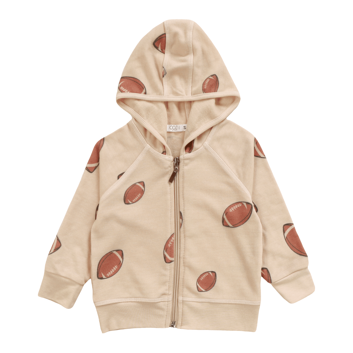 FOOTBALL ZIP UP HOODIE (PREORDER) - COZII BY T2LOVE