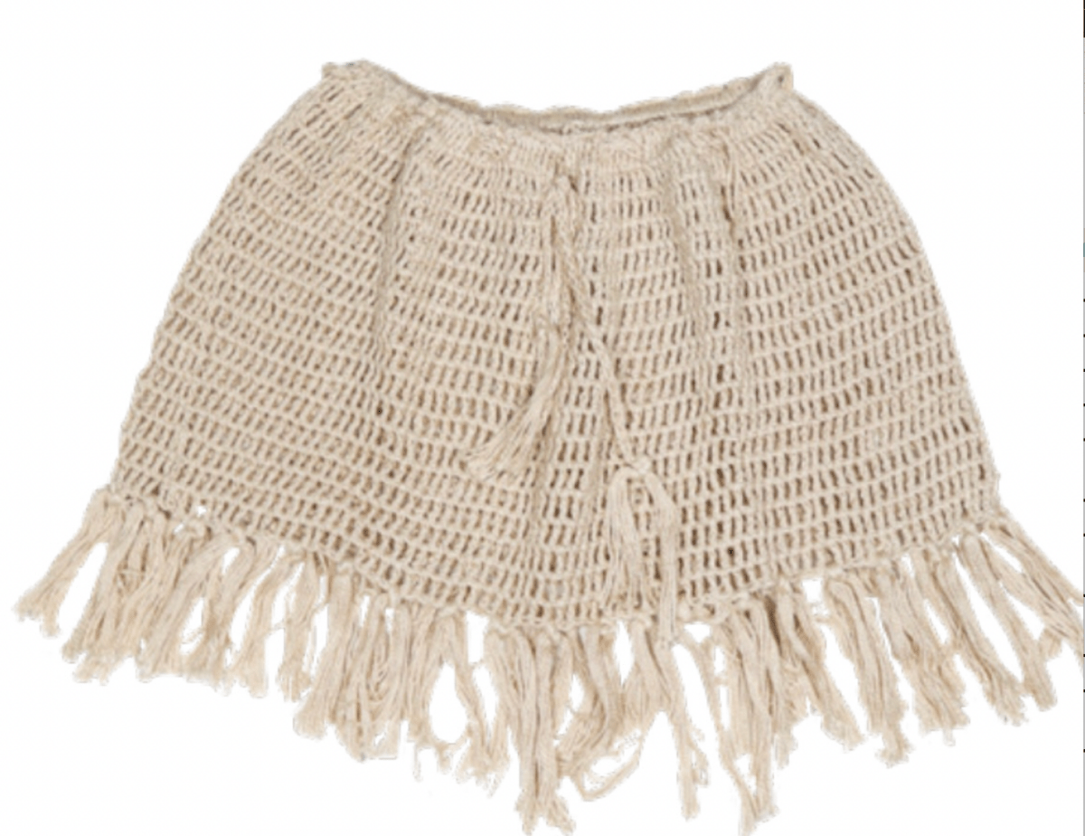 FRINGE COVER UP SKIRT (PREORDER) - PLANET SEA