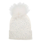 FULLY CRYSTALLIZED POM POM BEANIE (PREORDER) - BARI LYNN - BEANIES