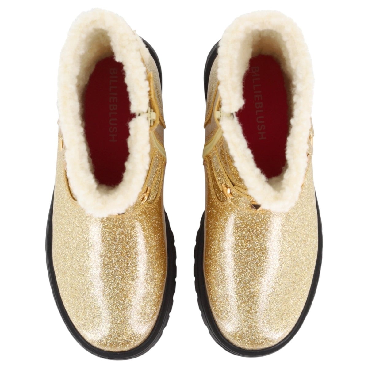 FUZZY HEART GLITTER BOOTS - BILLIEBLUSH - BOOTS