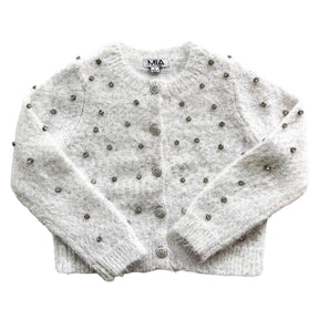 FUZZY JEWELED CARDIGAN (PREORDER) - MINI DREAMERS