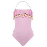 GABRIELA BEADED FRINGE ONE PIECE SWIMSUIT - NESSI BYRD