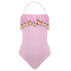 GABRIELA BEADED FRINGE ONE PIECE SWIMSUIT - NESSI BYRD