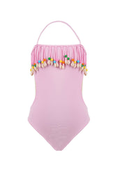GABRIELA BEADED FRINGE ONE PIECE SWIMSUIT (PREORDER) - NESSI BYRD