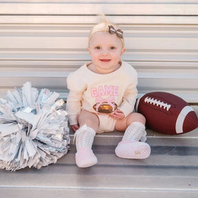 GAME DAY PATCH ROMPER (PREORDER) - SWEET WINK