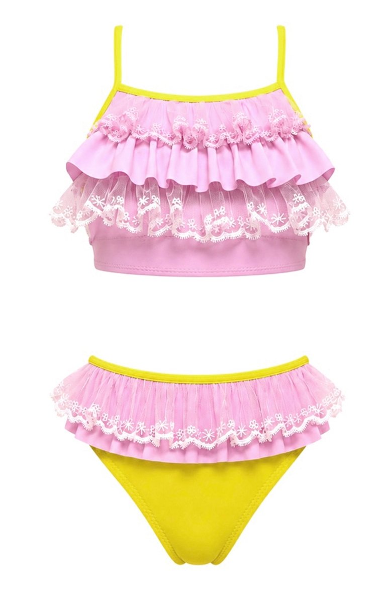 GEMMA LACE RUFFLE TWO PIECE BIKINI (PREORDER) - NESSI BYRD