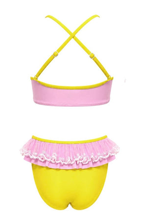 GEMMA LACE RUFFLE TWO PIECE BIKINI (PREORDER) - NESSI BYRD