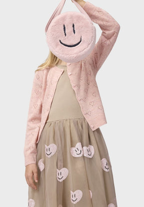 GILLIAN HEART POINTELLE CARDIGAN (PREORDER) - MOLO
