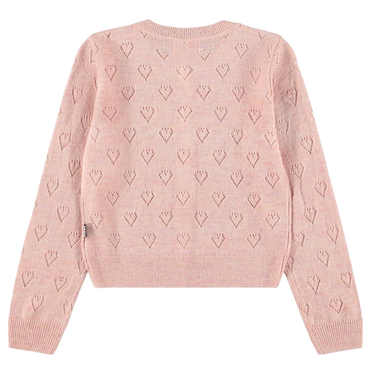 GILLIAN HEART POINTELLE CARDIGAN (PREORDER) - MOLO