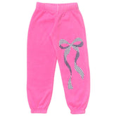 GINGHAM BOW SWEATPANTS - FIREHOUSE