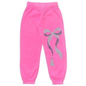 GINGHAM BOW SWEATPANTS - FIREHOUSE