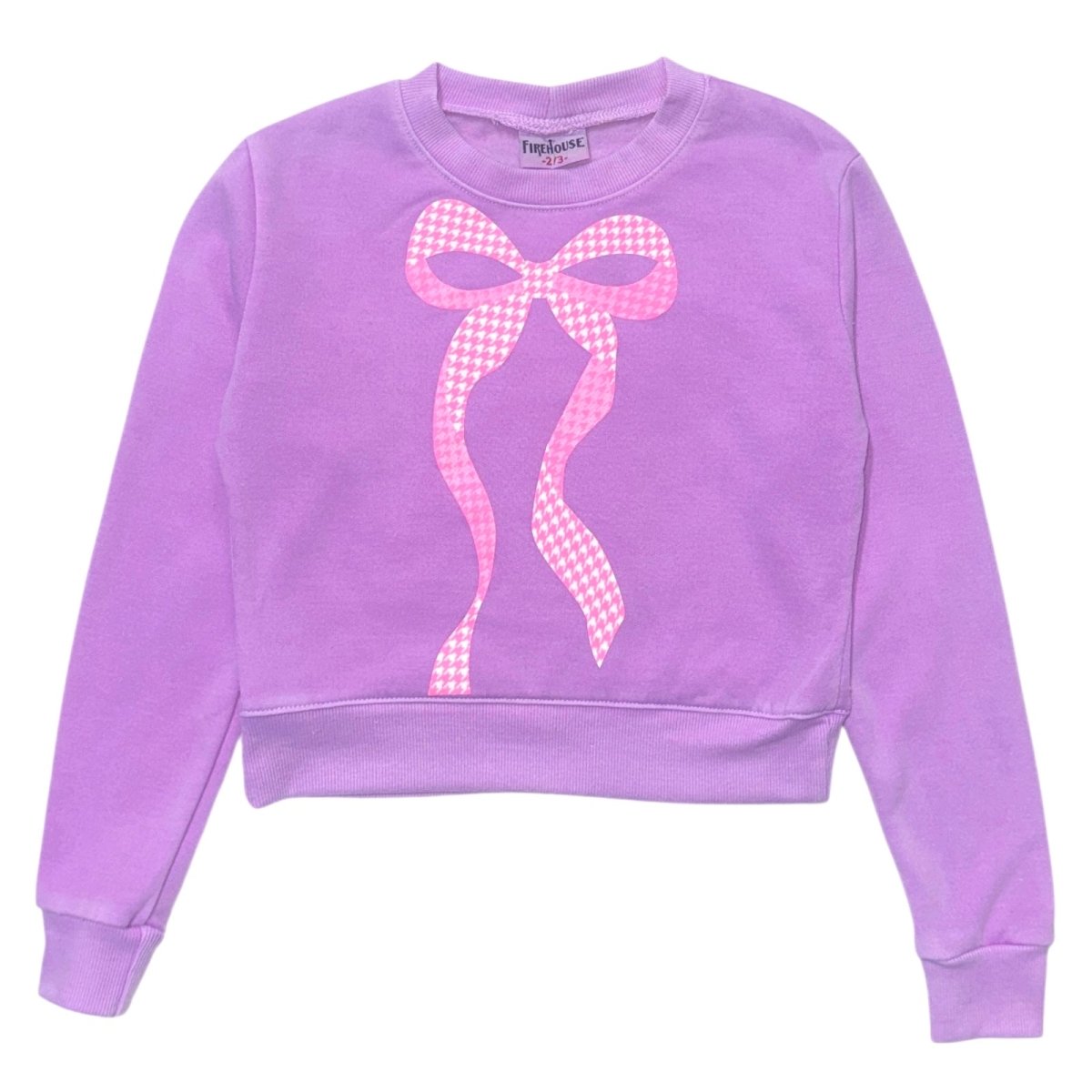 GINGHAM BOW SWEATSHIRT - FIREHOUSE