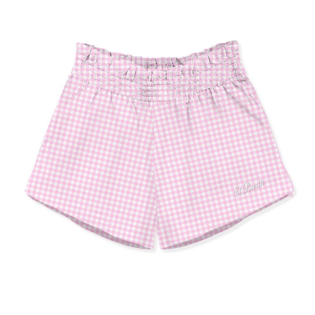 GINGHAM MEAVE SHORTS (PREORDER) - MC2 SAINT BARTH KIDS