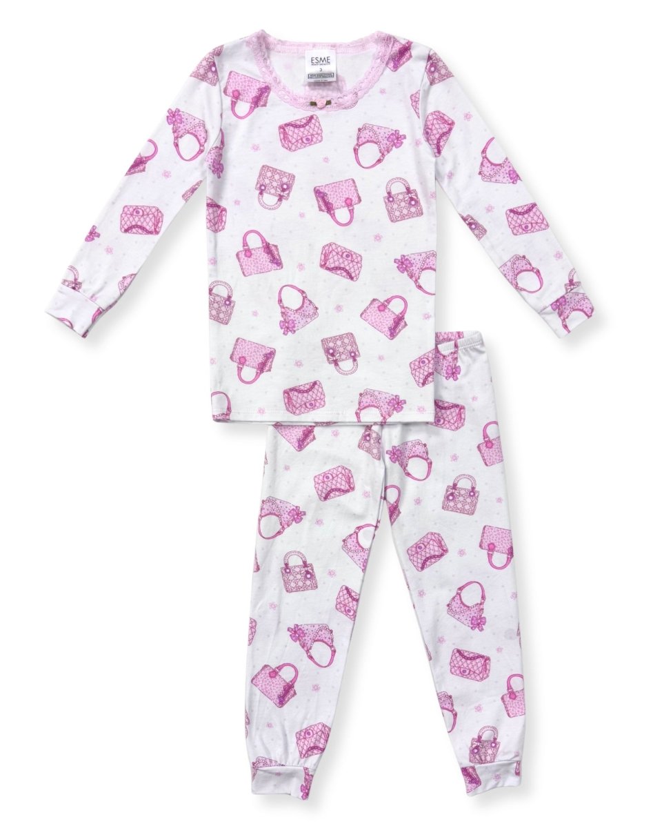 GIRL BOSS PURSES LONG SLEEVE PJS (PREORDER) - ESME