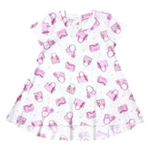 GIRL BOSS PURSES SHORT SLEEVE DRESS - ESME - DRESSES