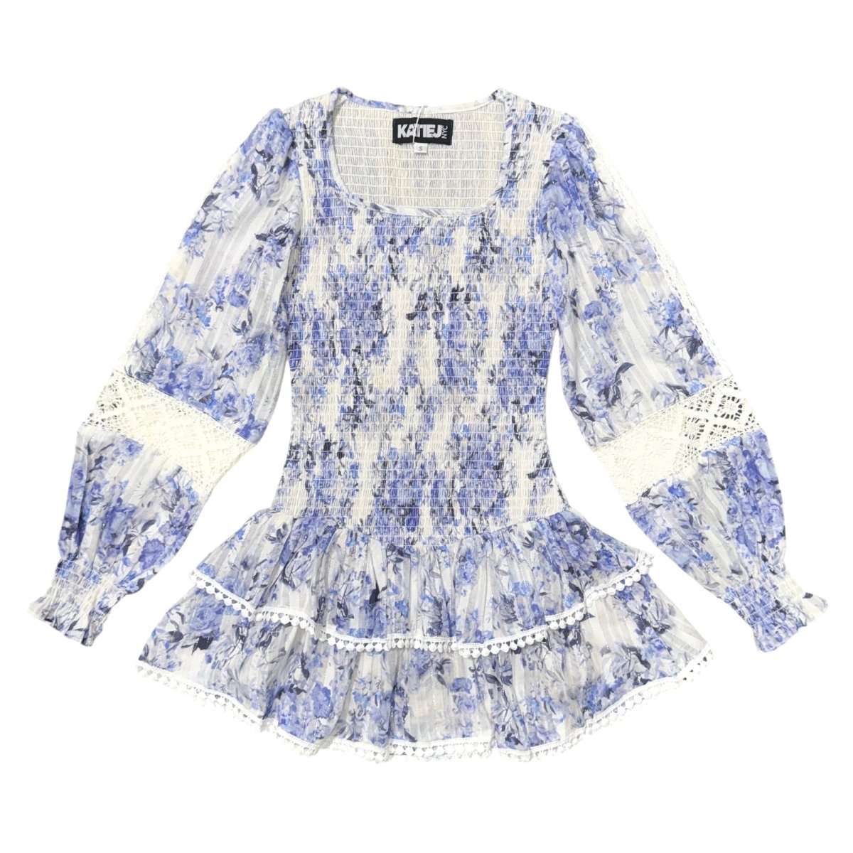 GLACIER FLORAL TRACY DRESS - KATIE J NEW YORK