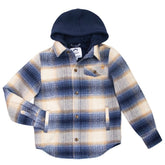 GLENN HERRINGBONE PLAIN HOODIE BUTTON DOWN TOP - APPAMAN - HOODIES