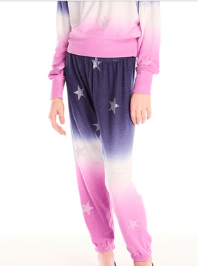 GLITTER STARS OMBRÉ SWEATPANTS (PREORDER) - CHASER KIDS