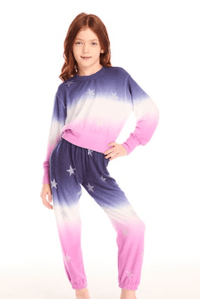 GLITTER STARS OMBRÉ SWEATSHIRT (PREORDER) - CHASER KIDS
