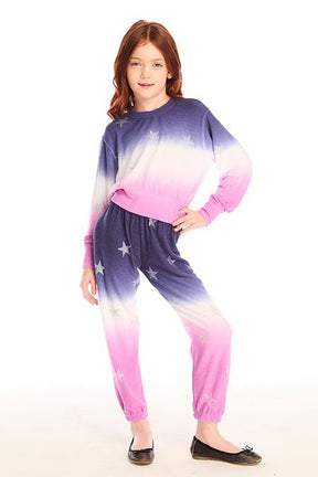 GLITTER STARS OMBRÉ SWEATSHIRT (PREORDER) - CHASER KIDS