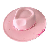 GOOD LUCK HORSESHOE GOLD TRIM FEDORA HAT - SAGE & SADDLE