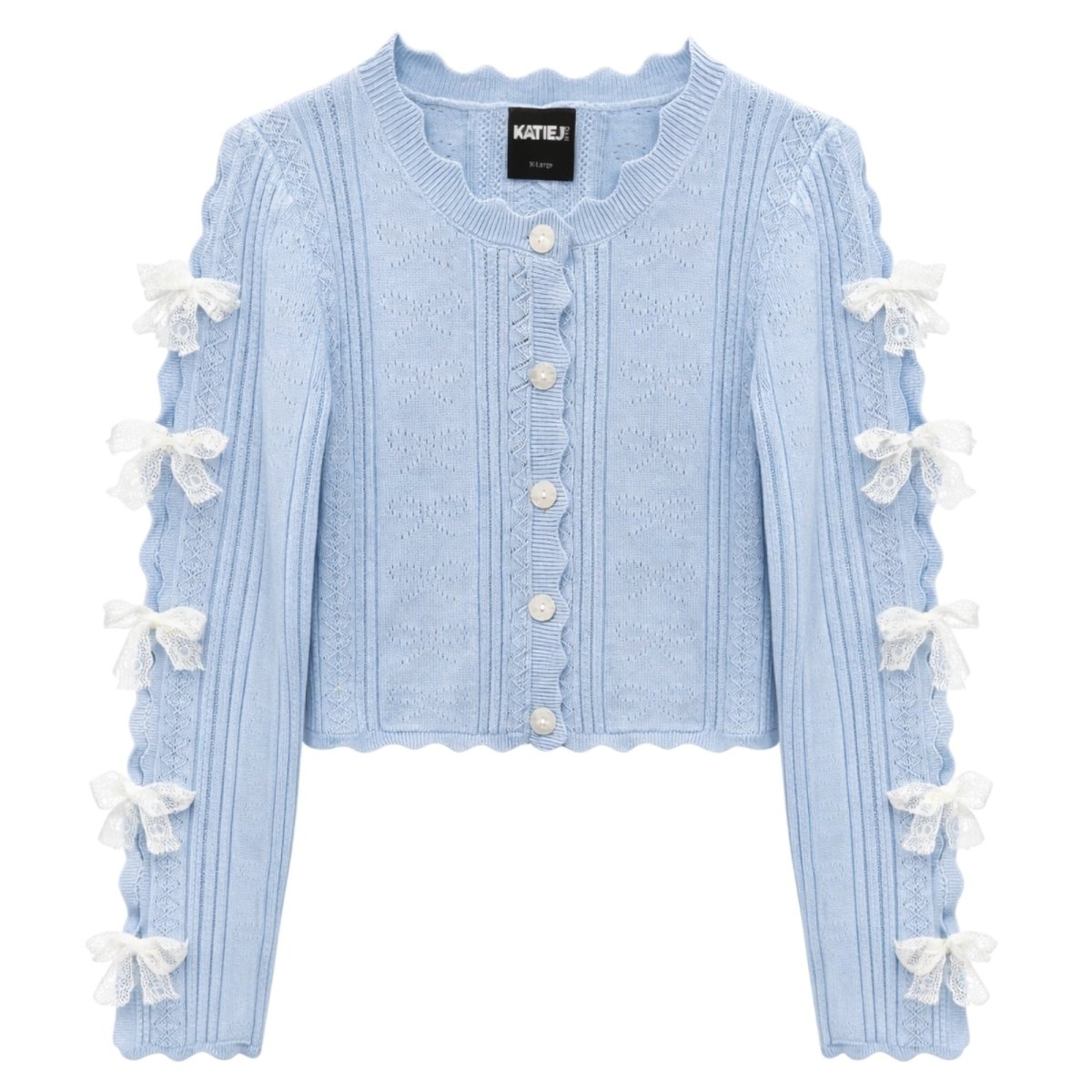 GRACY BOW CARDIGAN (PREORDER) - CARDIGANS