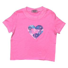 GRAFFITI HEART TSHIRT - SHORT SLEEVE TOPS