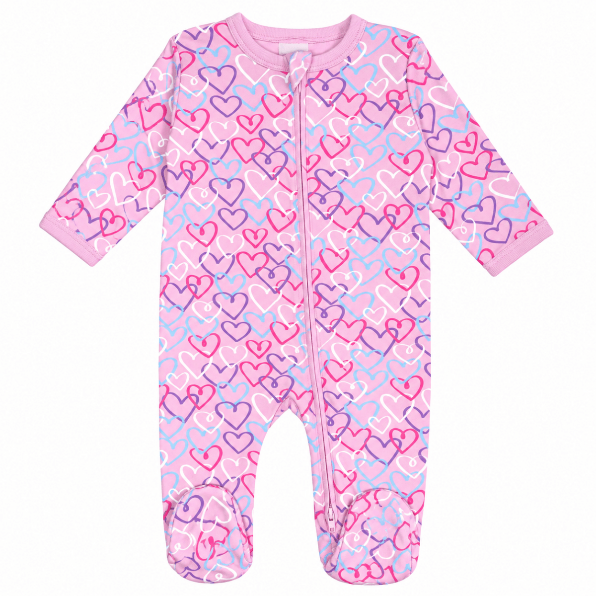 GRAFFITI HEARTS FOOTIES - BABY STEPS