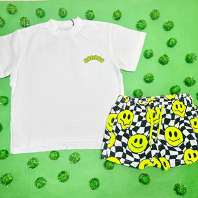 GROOVEY SMILES SWIM TRUNKS - SWIM TRUNKS