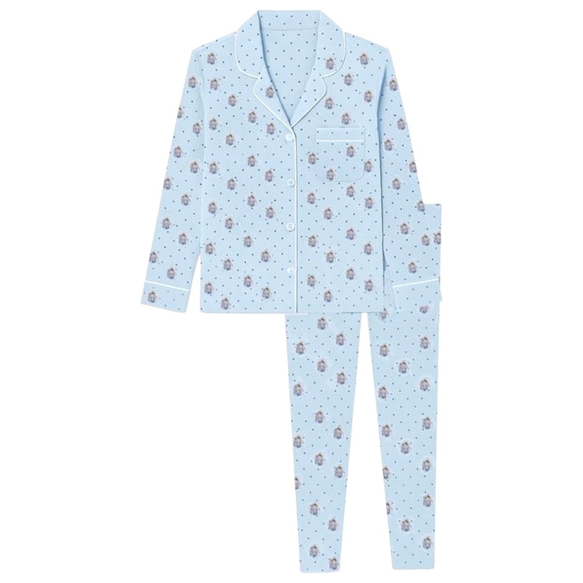 HANUKKAH MAIA LONG SLEEVE PAJAMAS (PREORDER) - KATIE J NYC