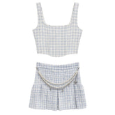 HATTIE CORSET TOP AND CHAIN SKIRT SET  (PREORDER) - SET