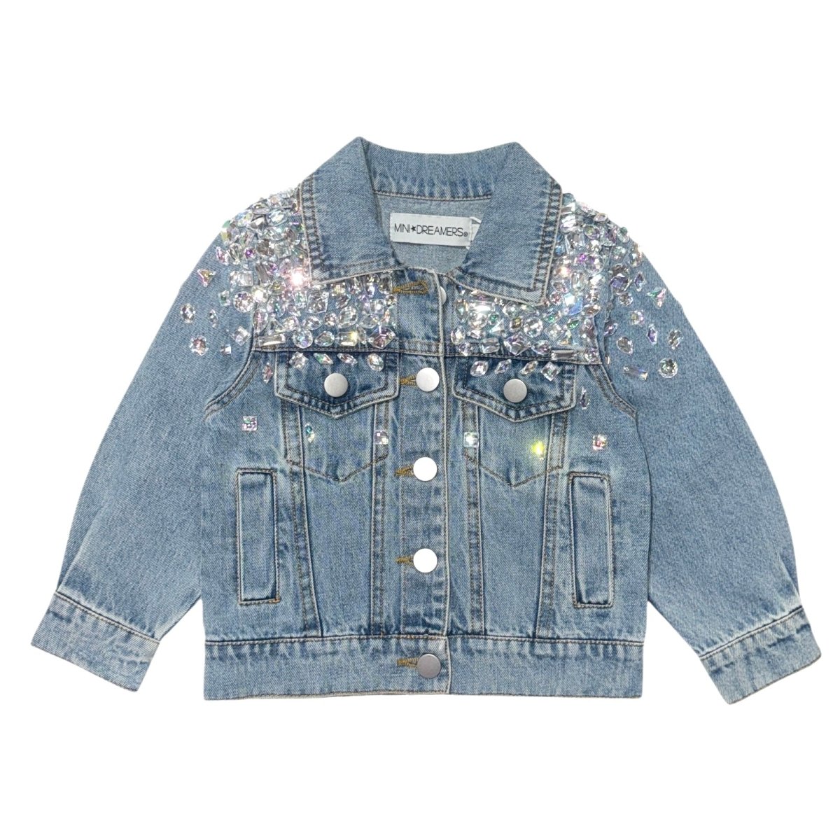 HAZEL GEMSTONE DENIM JACKET - MINI DREAMERS