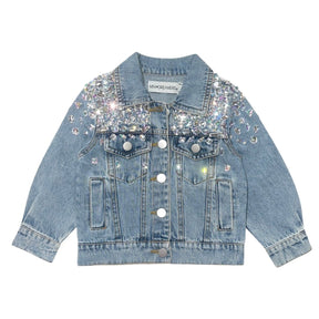 HAZEL GEMSTONE DENIM JACKET - JACKETS