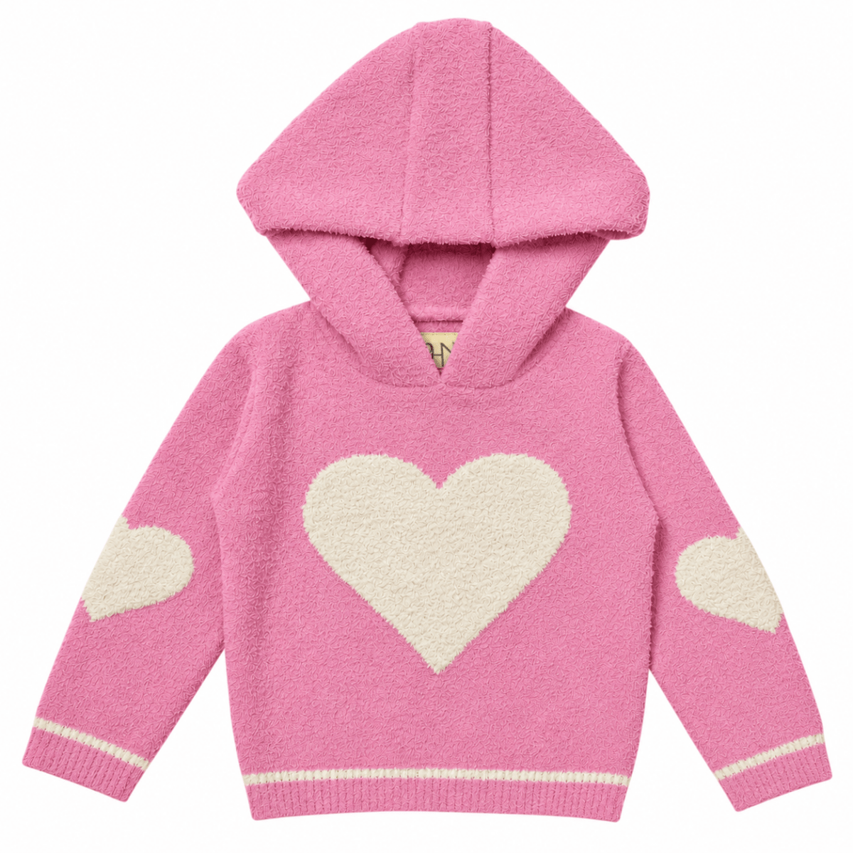 HEART FUZZY HOODIE - CHASER KIDS