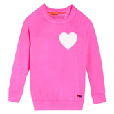 HEART NEON SWEATSHIRT - AVIATOR NATION KIDS - SWEATERS