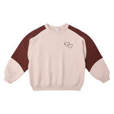 HEART PANELED SWEATSHIRT - SWEATERS