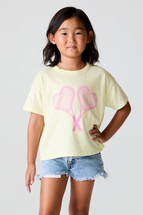HEART SHAPED RACKET TSHIRT (PREORDER) - CHASER KIDS