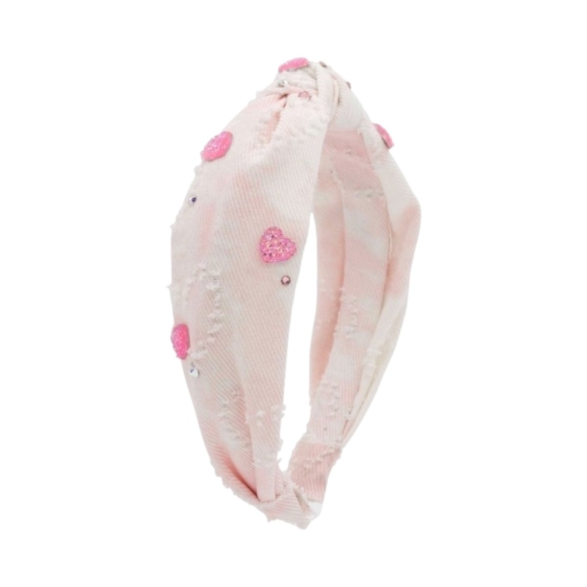 HEART STONE DENIM HEADBAND (PREORDER) - HEADBANDS