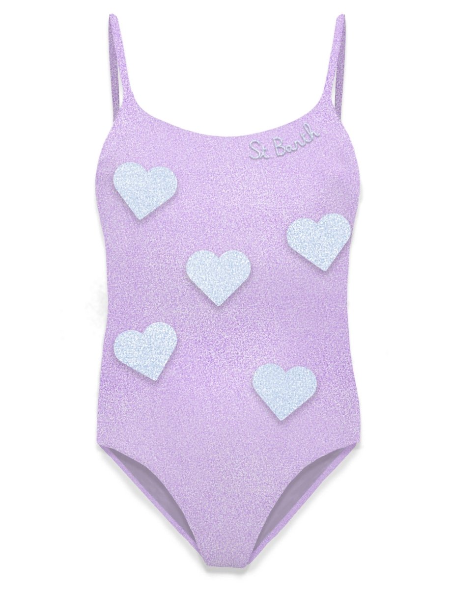 HEART STRASS CRYSTAL ONE PIECE SWIMSUIT (PREORDER) - ONE PIECE SWIMSUIT