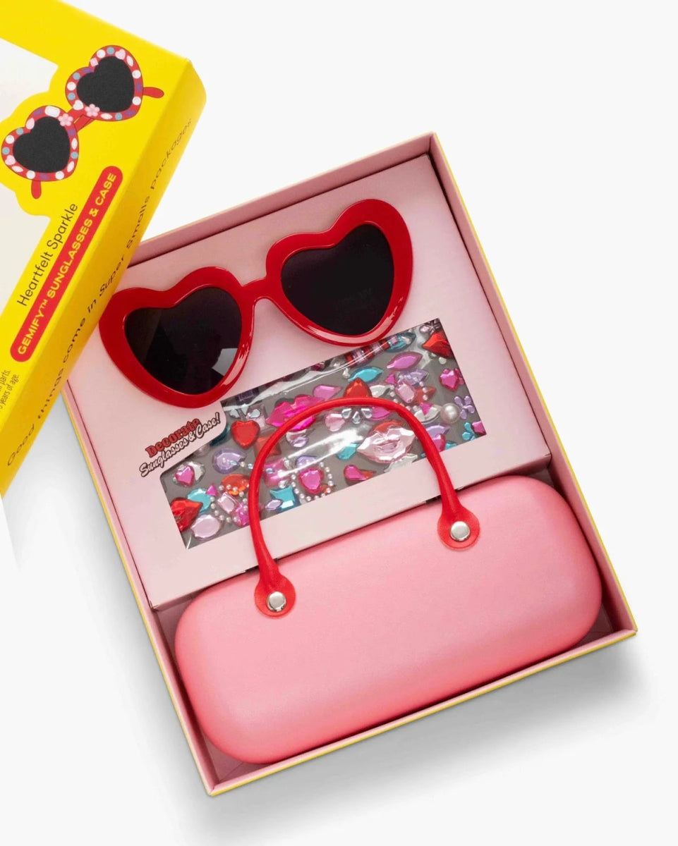 HEARTFELT SPARKLE GEMIFY SUNGLASSES & CASE (PREORDER) - SUNGLASSES