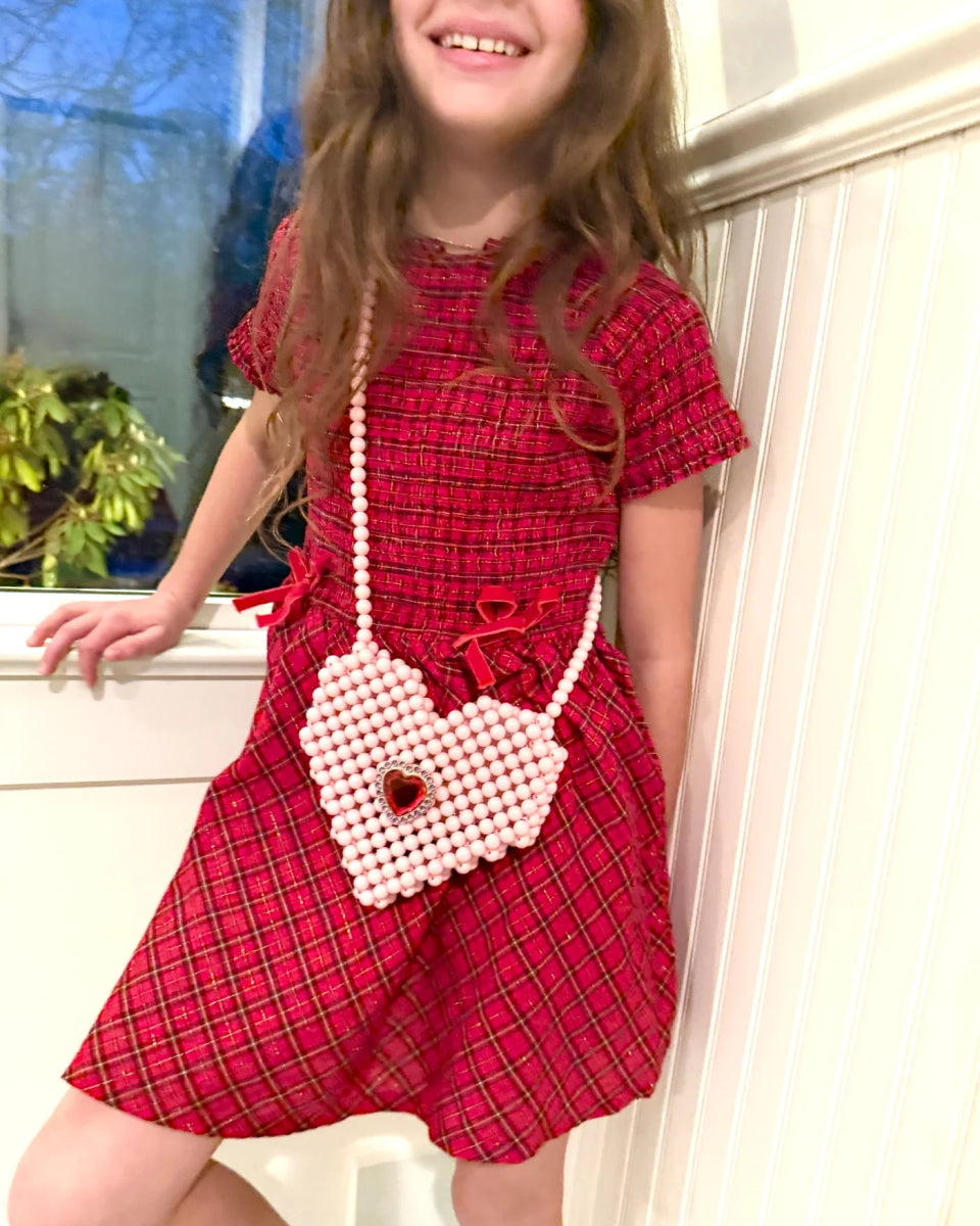 HEARTFELT SPARKLE PEARL HANDBAG (PREORDER) - PURSES