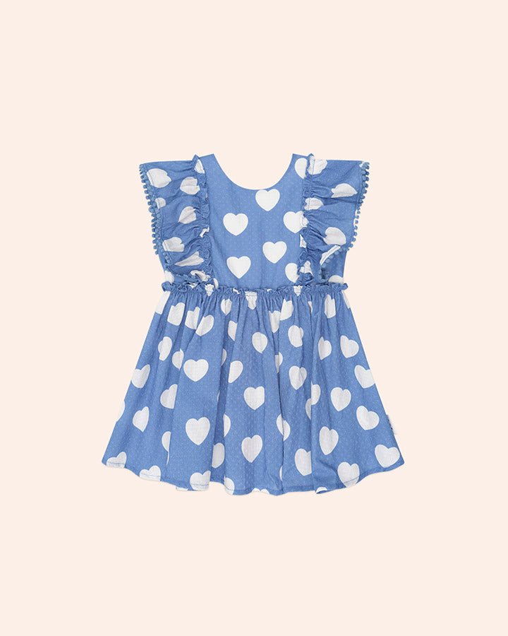 HEARTS FRILL DRESS  (PREORDER) - DRESSES